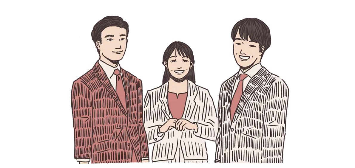 企業の総務担当者イラスト